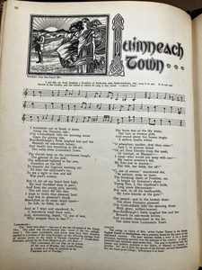 A page in a songbook