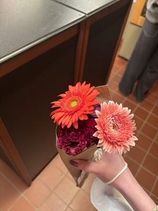 a bouquet of flowers