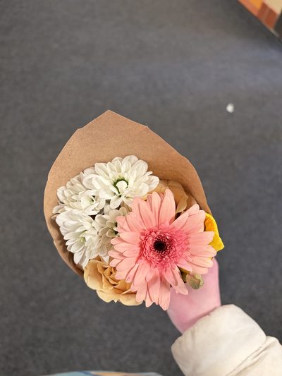 a bouquet of flowers