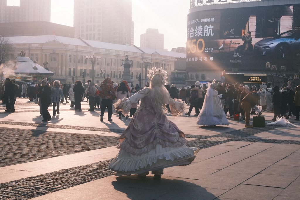 A girl dancing in Harbin