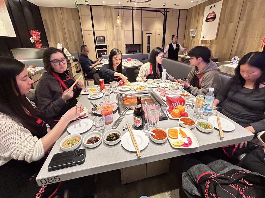 Nick and friends getting hotpot