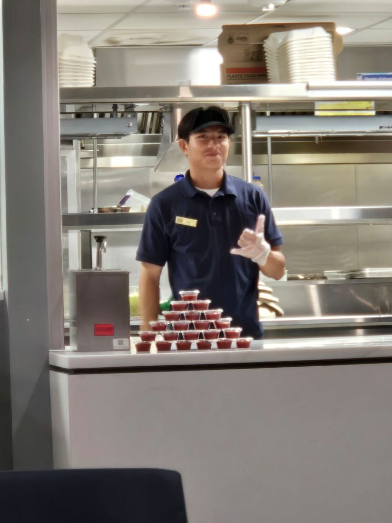 Nick working at Sayles