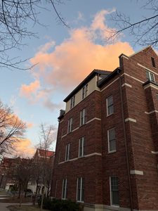 sunset over a james