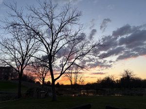 A sunset from the Lakes