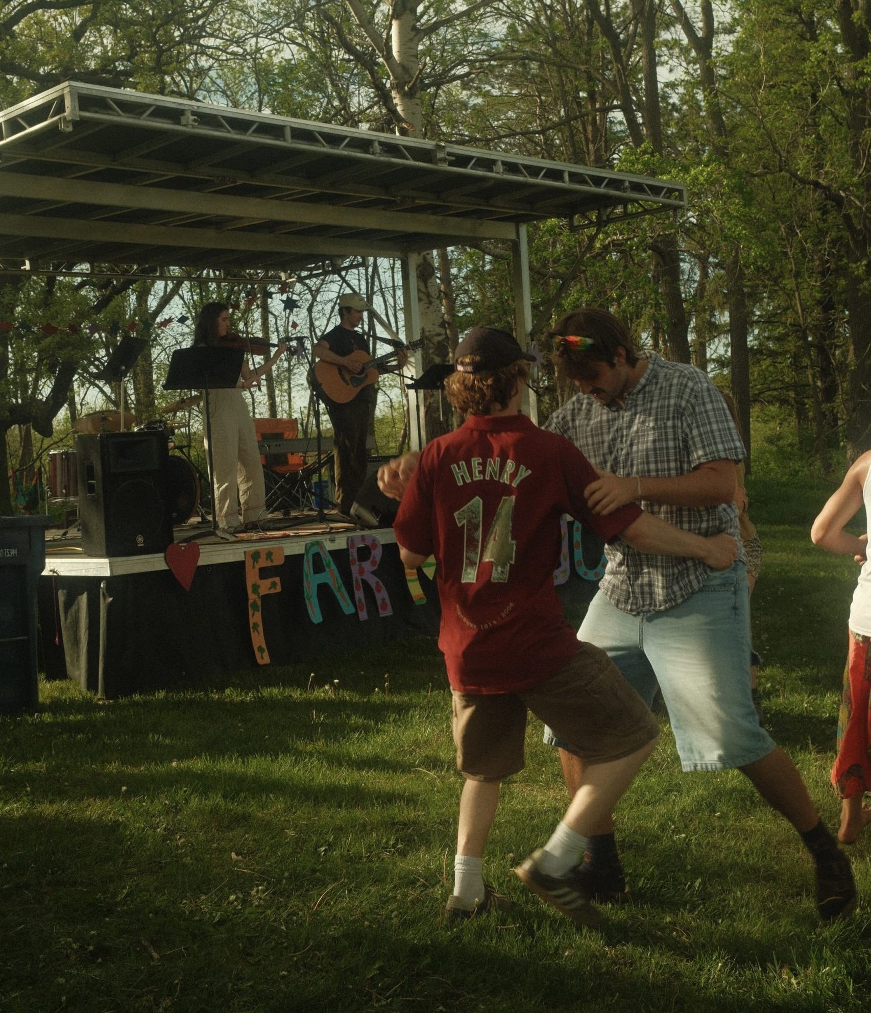 Students enjoying Farmstock part 2
