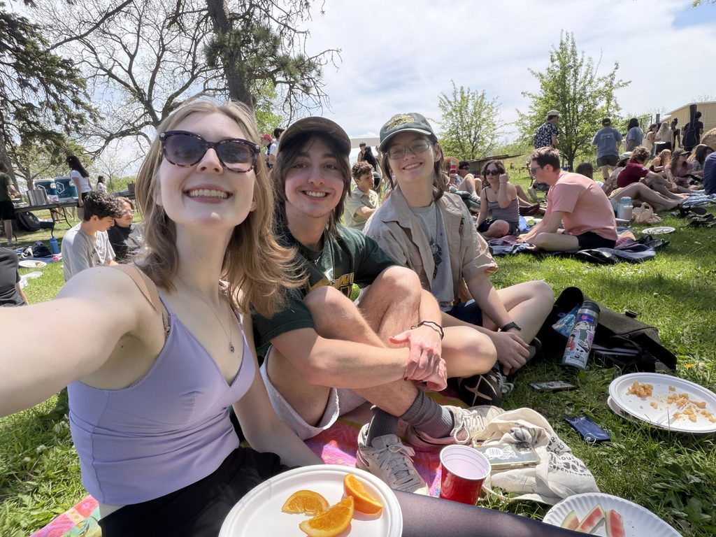 Students at farmstock