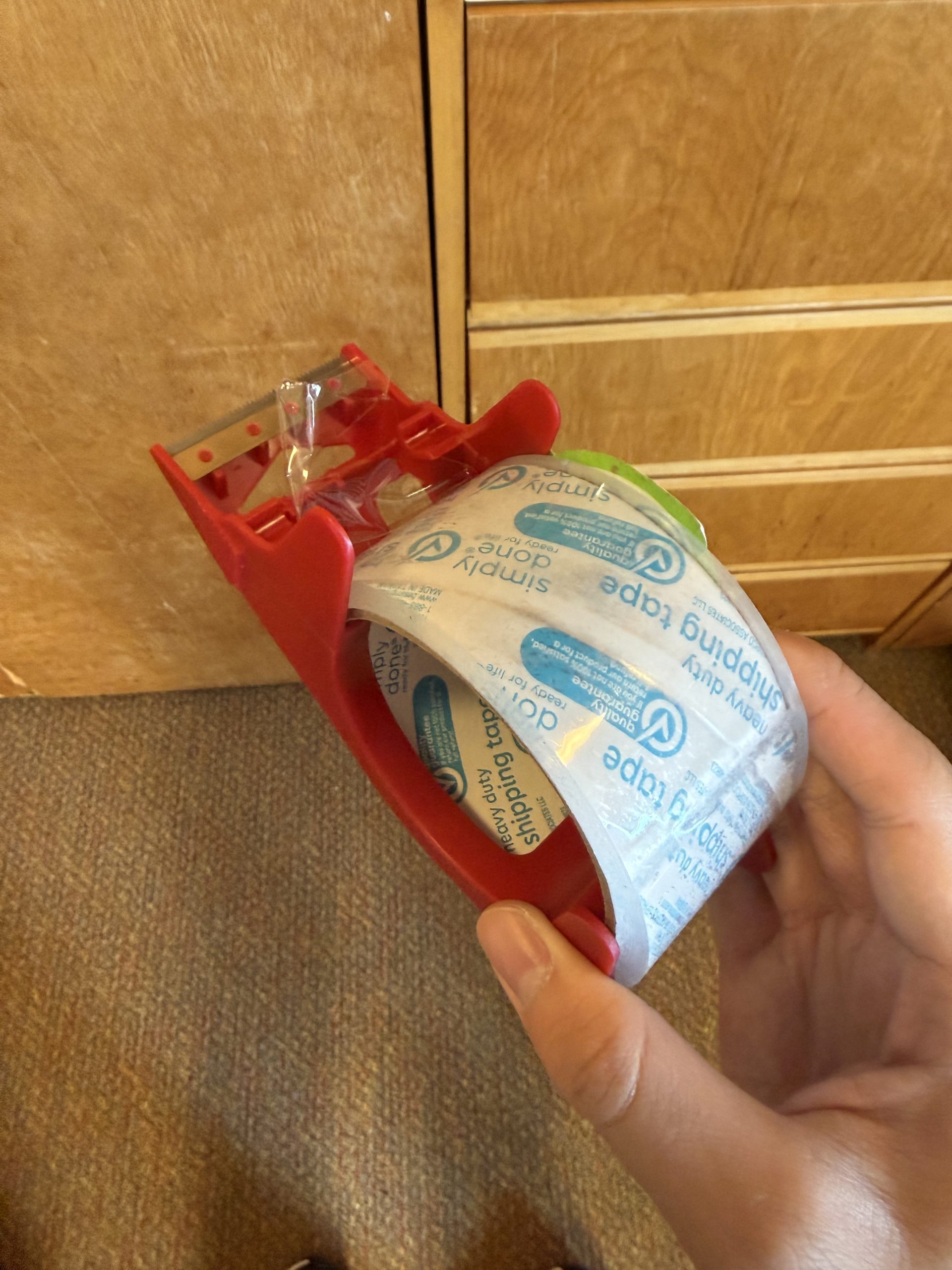 The heavy packaging tape
