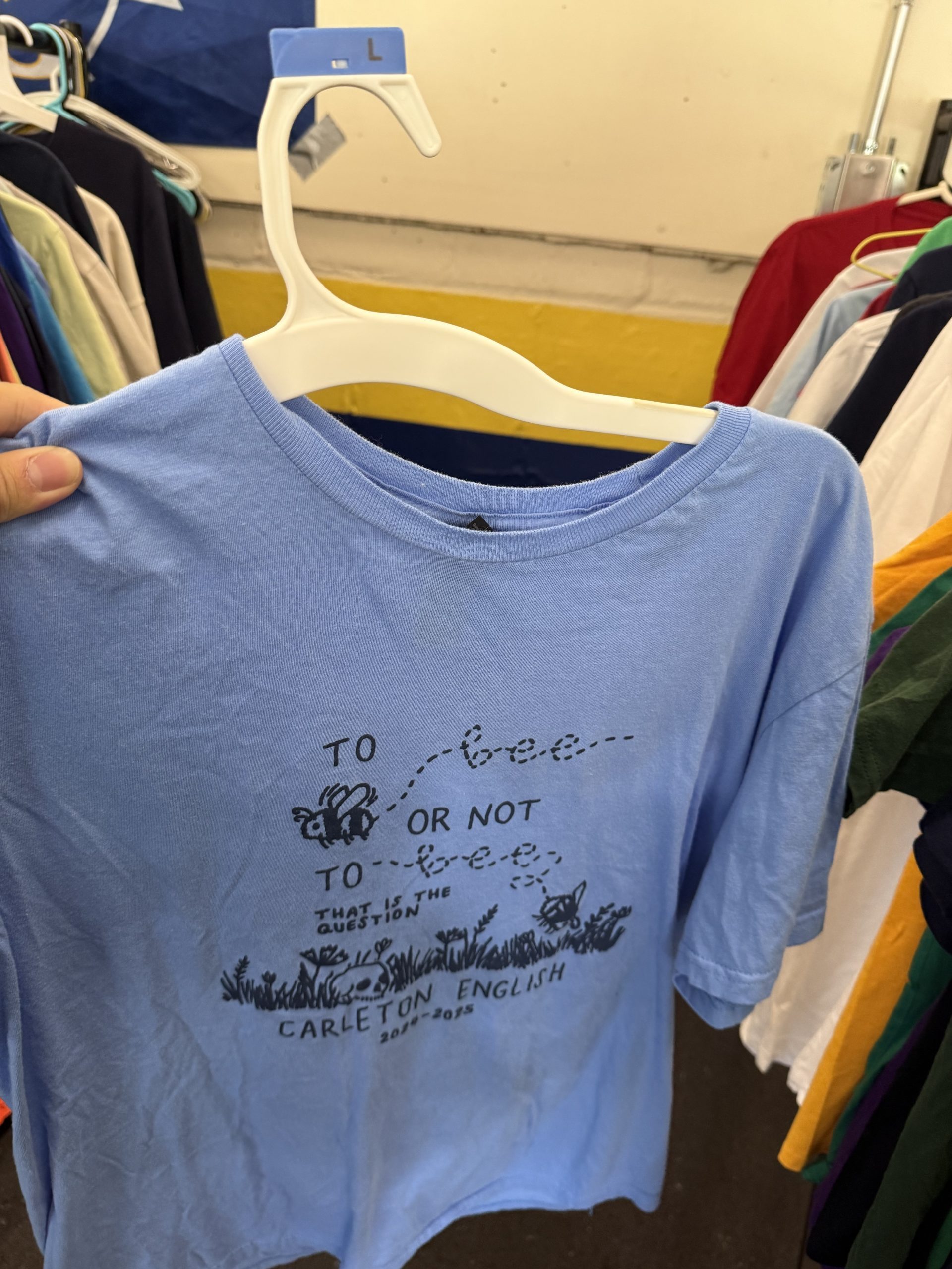 An English department T-shirt sold at Lighten Up