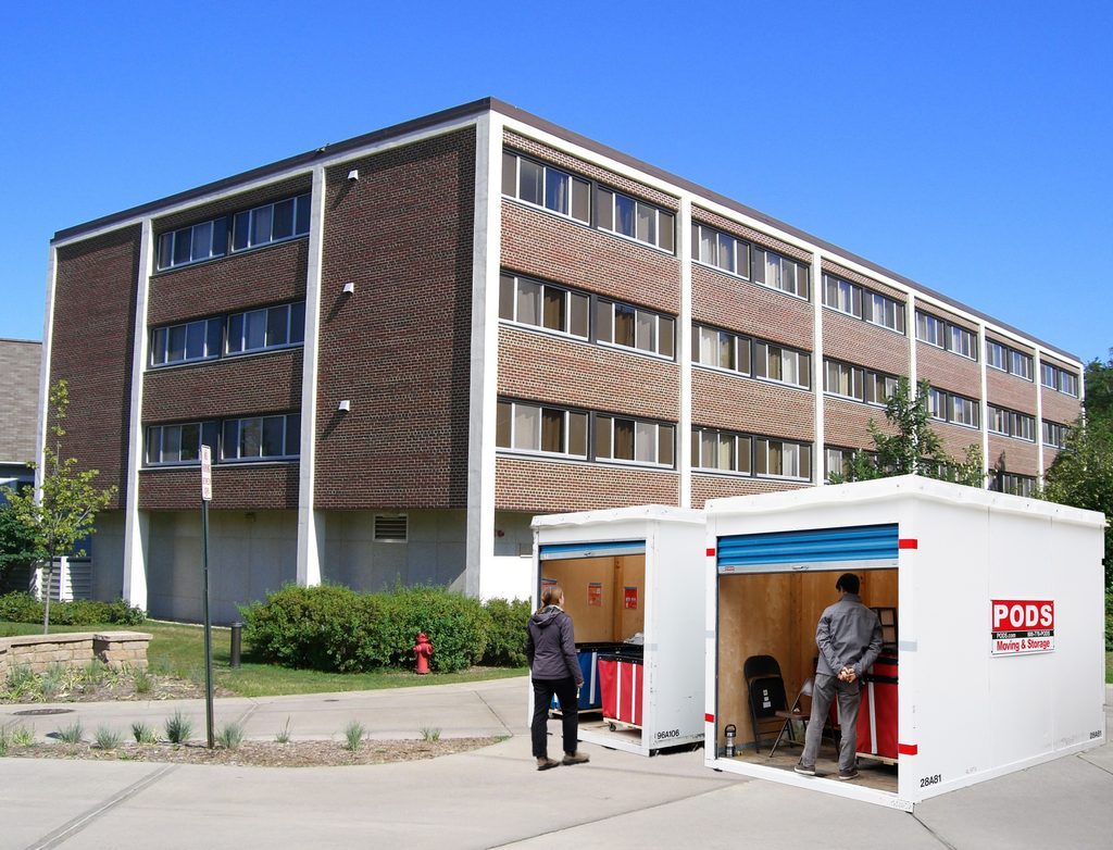 A pod for students to dump unwanted items
