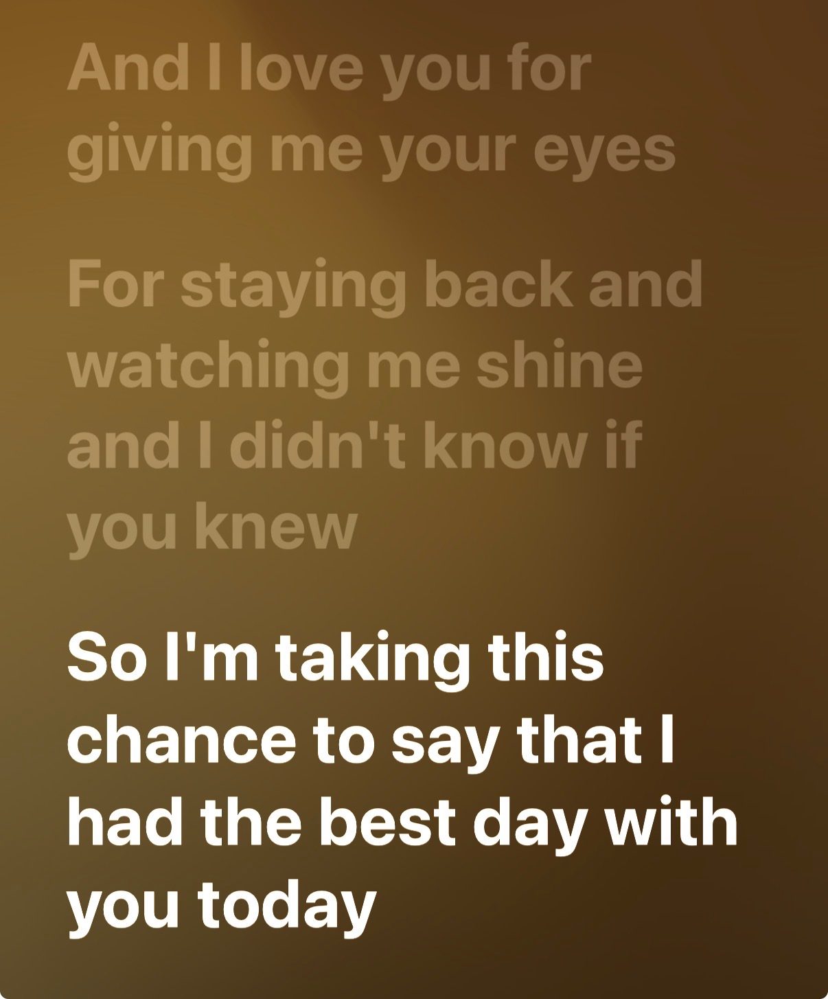 Lyrics to The Best Day by Taylor Swift