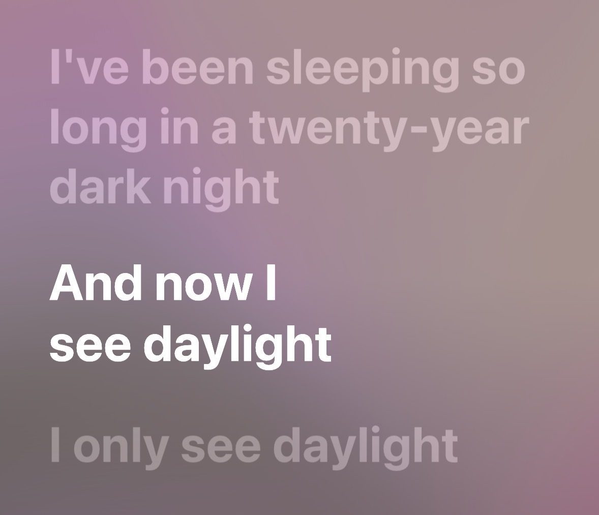 Lyrics to "Daylight" by Taylor Swift