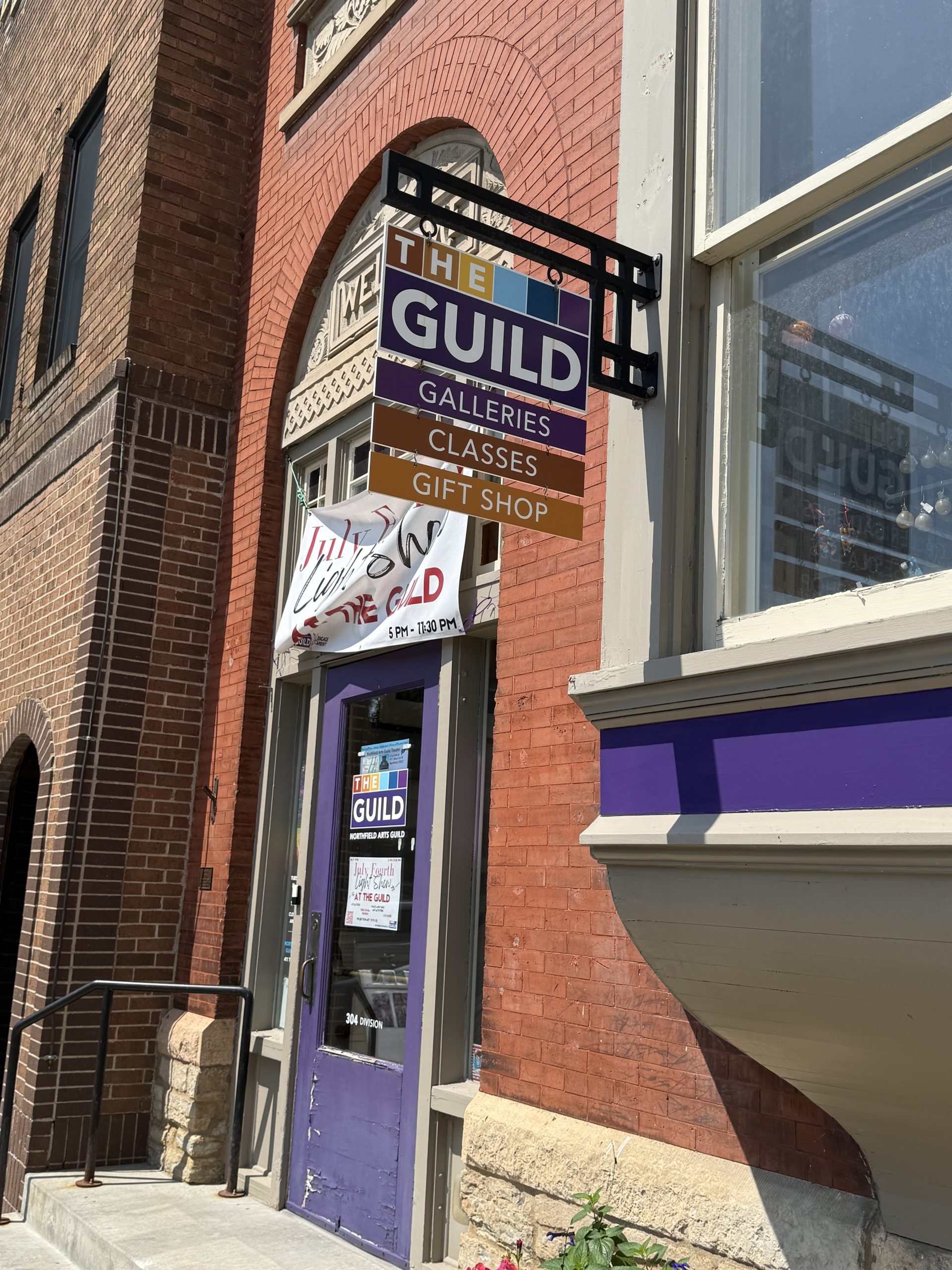 The exterior of Northfield Arts Guild