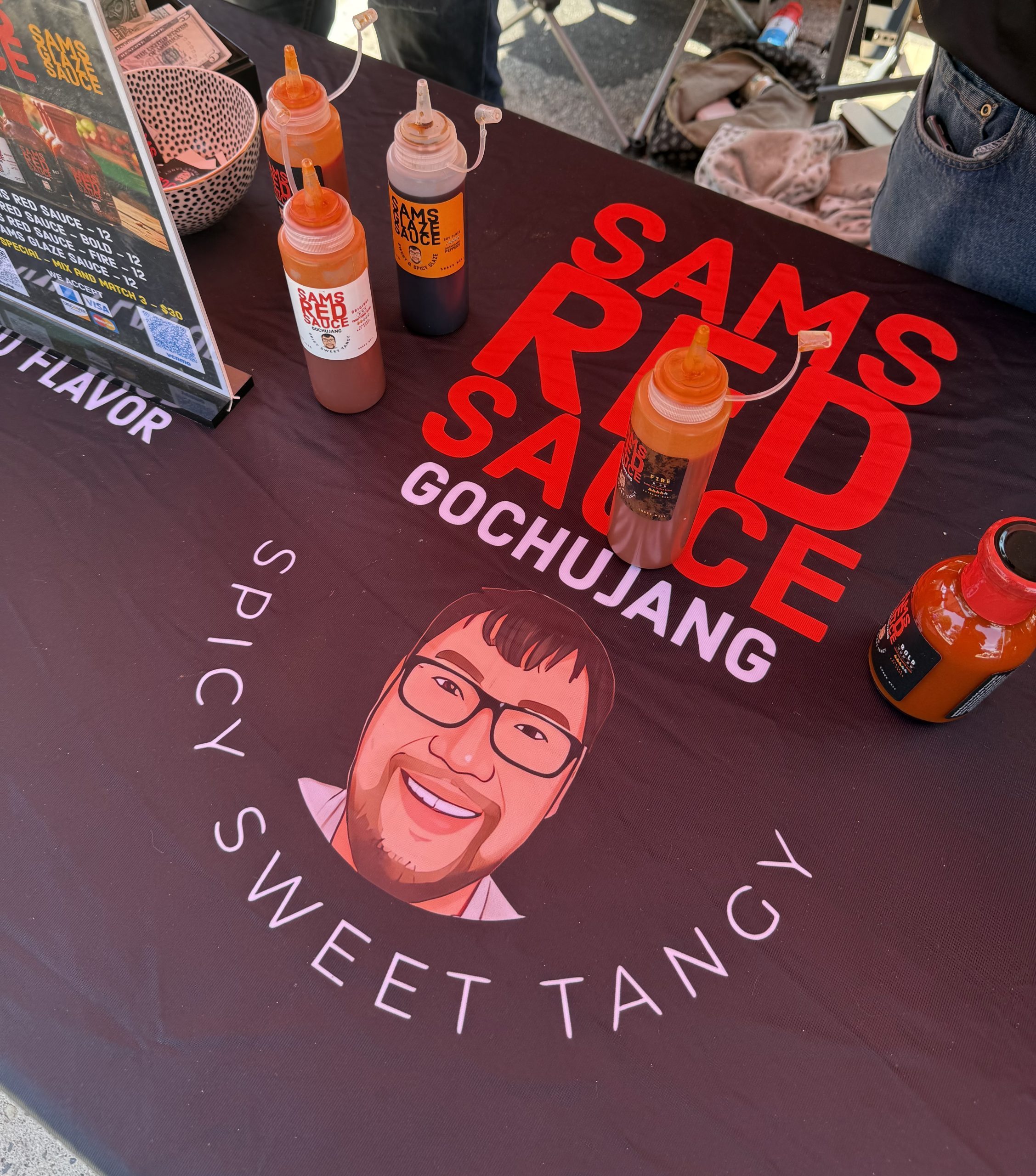 The Korean hot sauce stand 