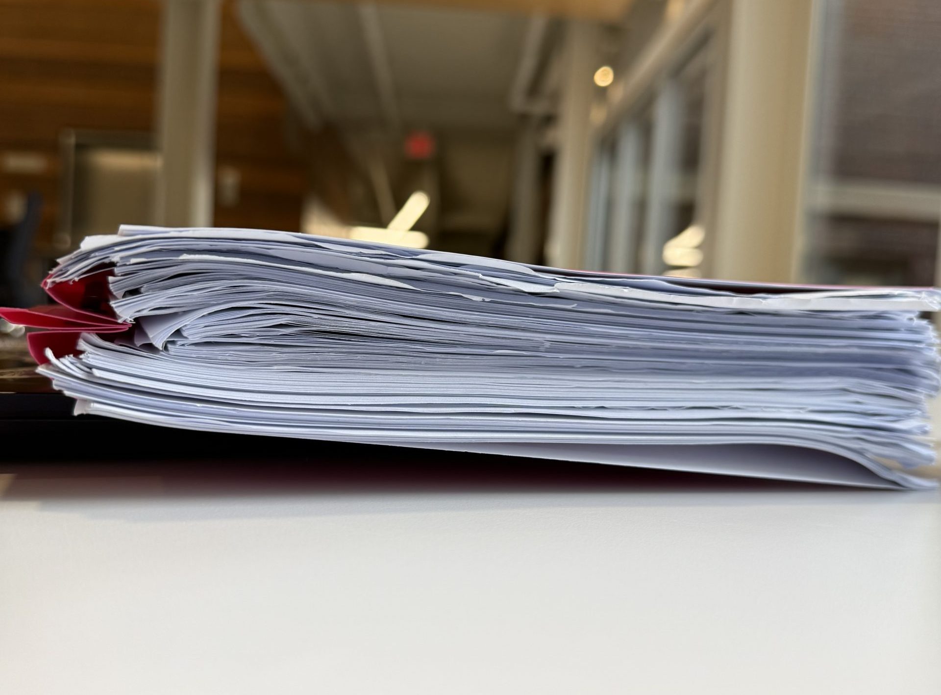 folder full of paper
