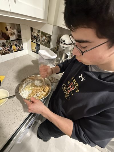 boy baking