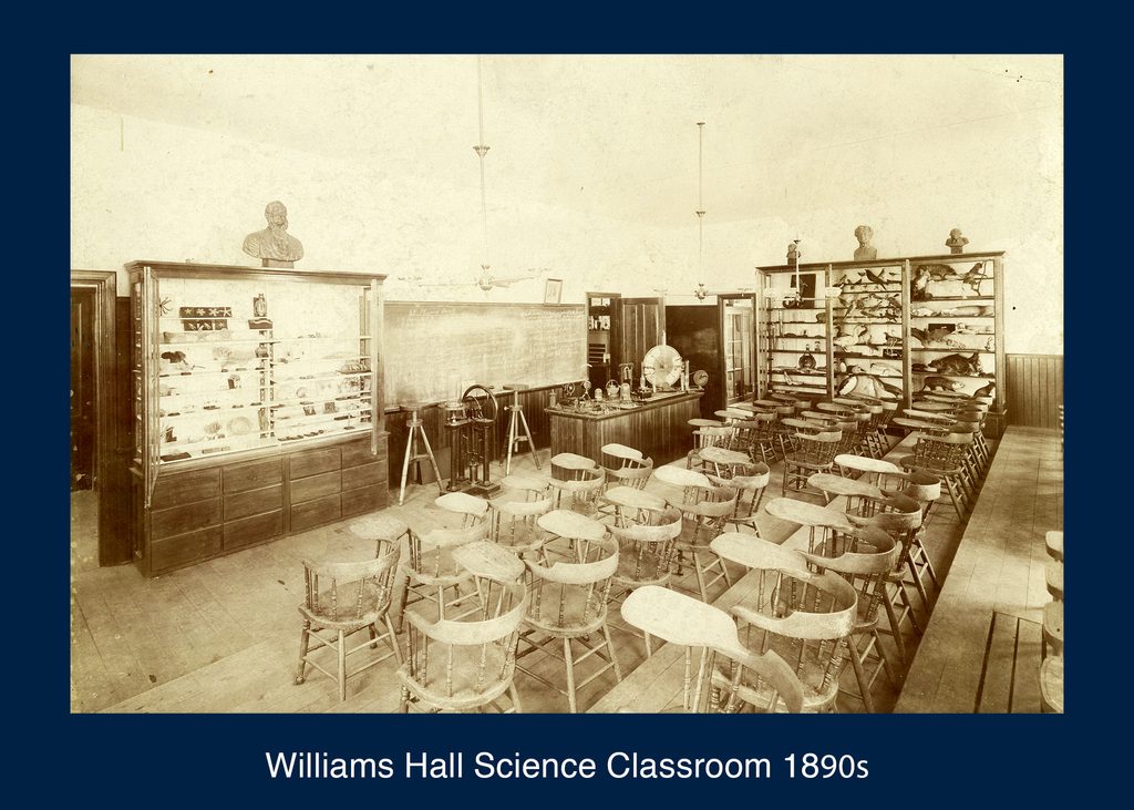 Williams Hall Science Classroom 1890s