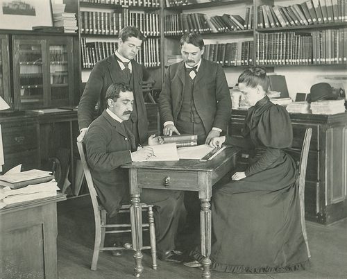 students and faculty, ca. 1890