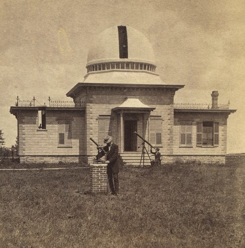 Carleton's first observatory, ca. 1878