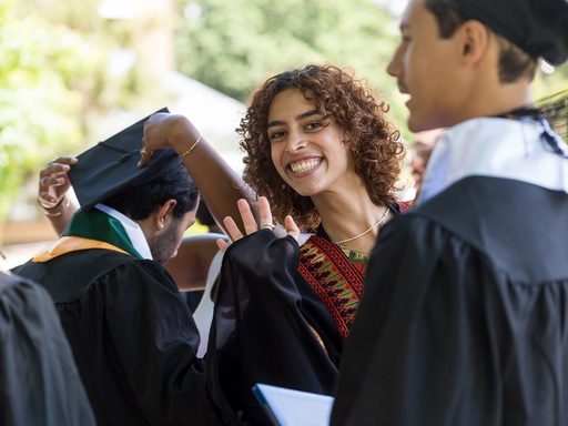 graduate smiles