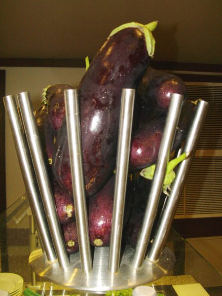 Locally produced eggplants