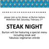 Burton Steak Night