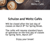 Schulze and Weitz Cafes