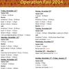 End of Term Hours of Operation