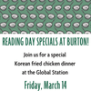 Burton Reading Day Special