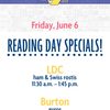 Reading Day Specials