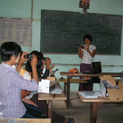 Khant Khant Kyaw '11 teaching photography in Burma