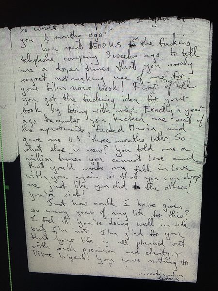 A heated letter