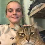 Claire with cat