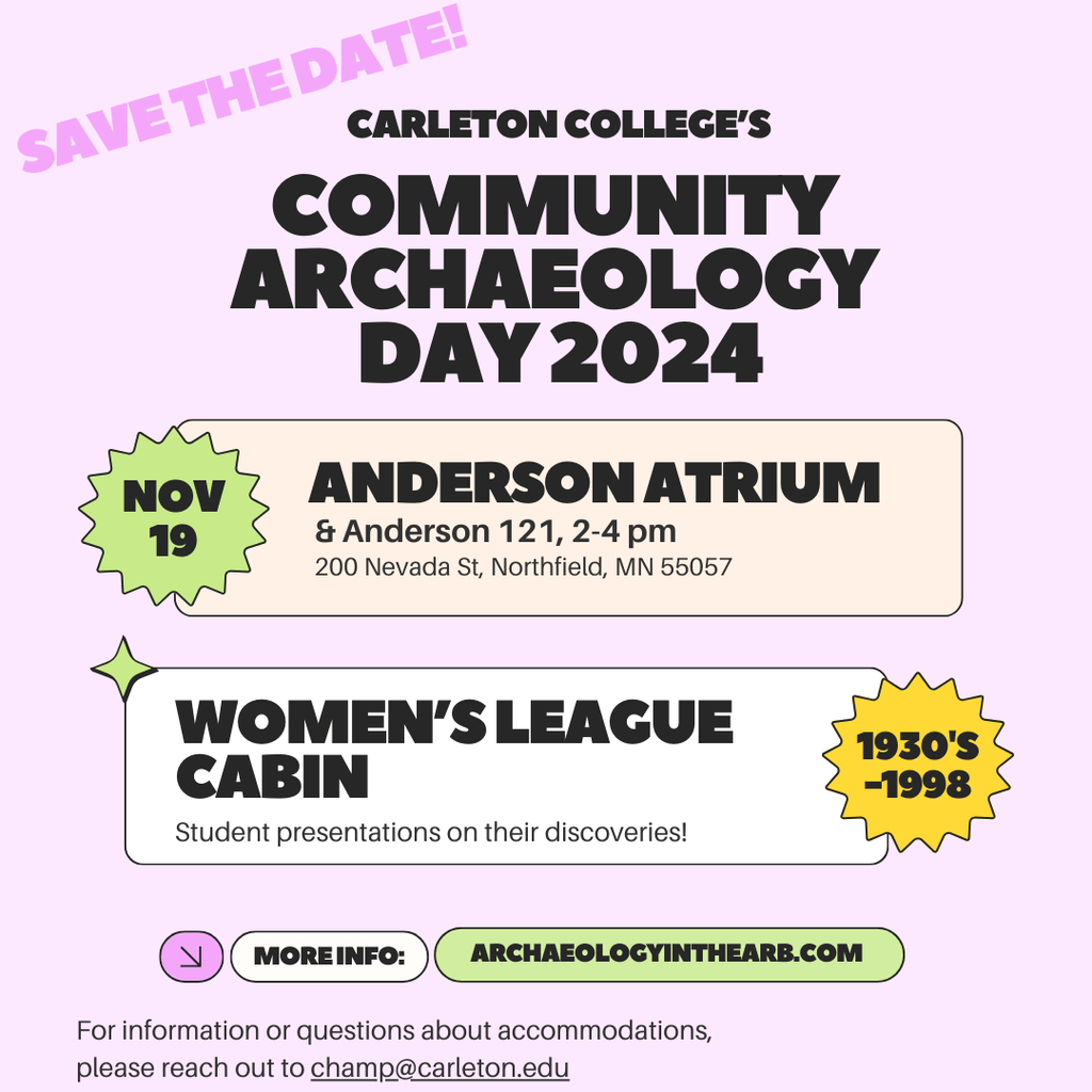 flyer for community archaeology day 2024
