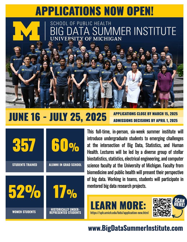 U Mich program poster
