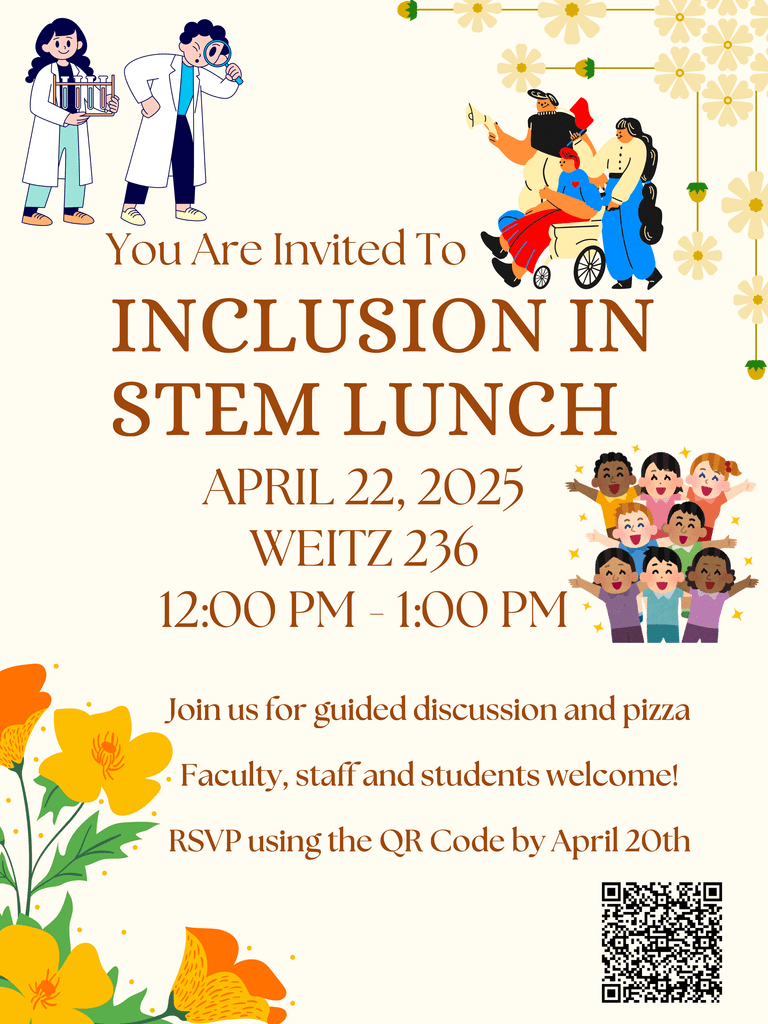 flyer for Inclusion In STEM lunch