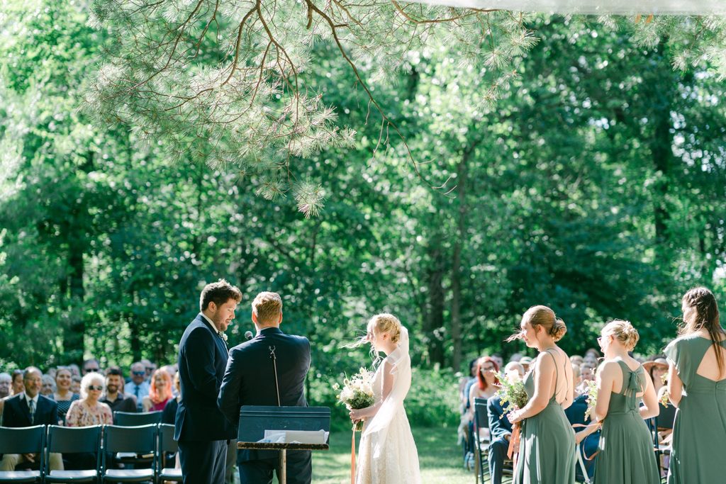 outdoor wedding ceremony