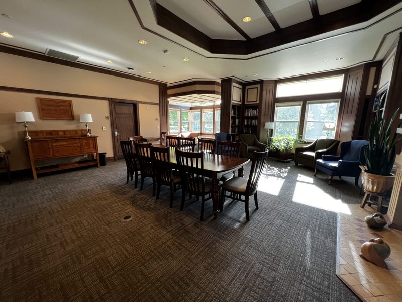 Alumni Guest House Library view 1