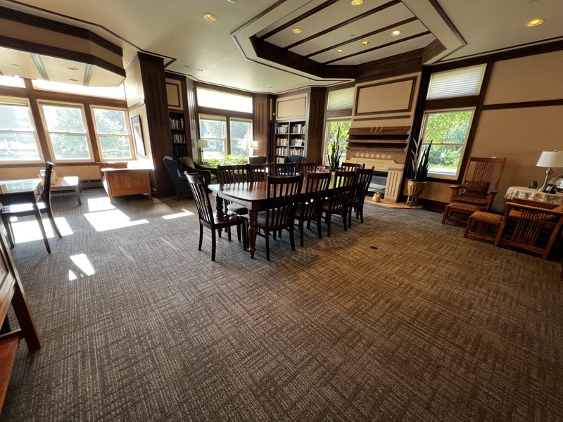 Alumni Guest House Library view 2