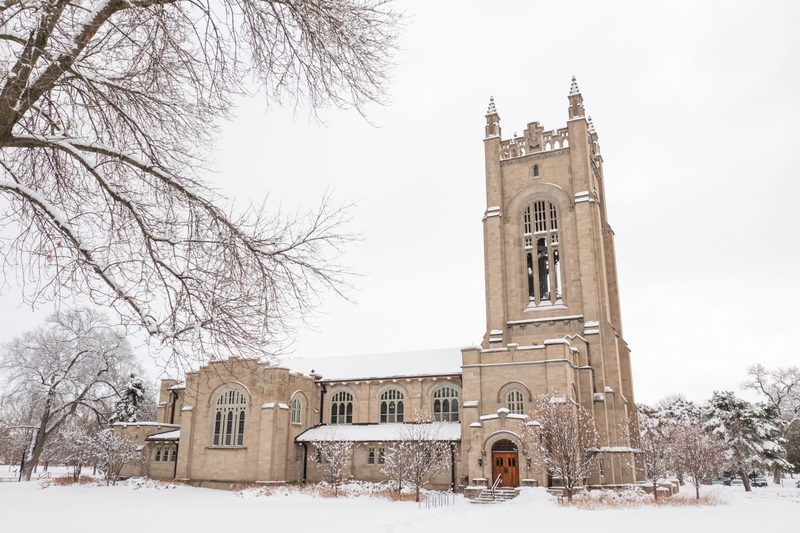 Chapel during winter