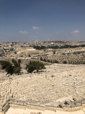 A view of Jerusalem from the Mount of Olives