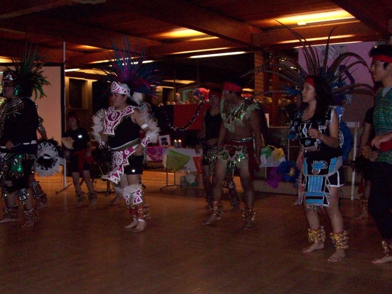 Aztec Dancers at Day of the Dead Celebration