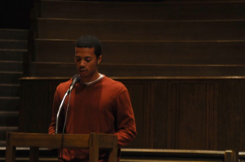 Reader at MLK Service of Celebration and Remembrance 01/17/2010