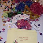 Table Decorations at the Purim and Holi Celebration on March 3, 2012