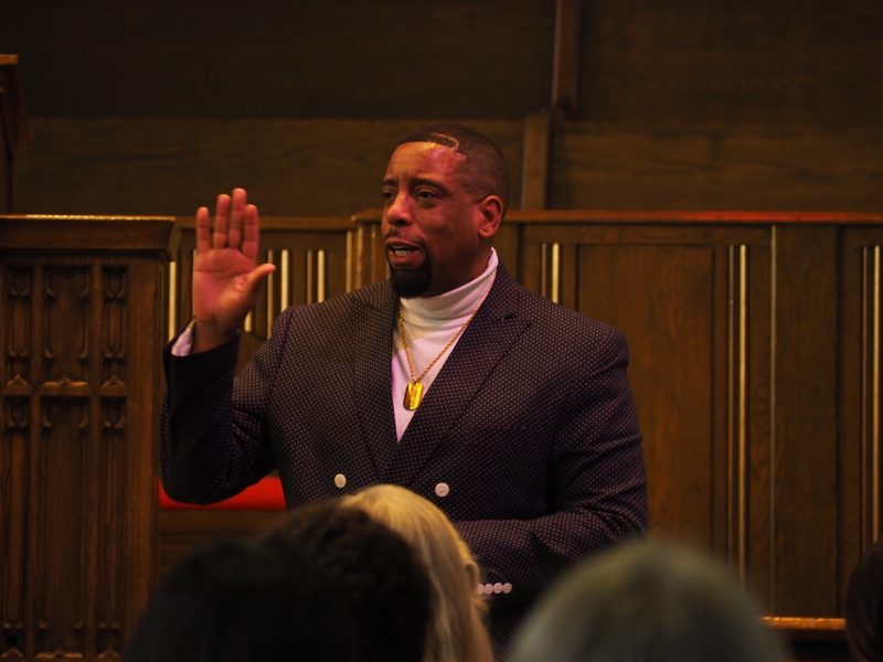 Brian Fullman, guest speaker at the Black History Month Chapel Service - Feb. 23, 2020