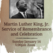 Martin Luther King, Jr. Service of Remembrance and Celebration