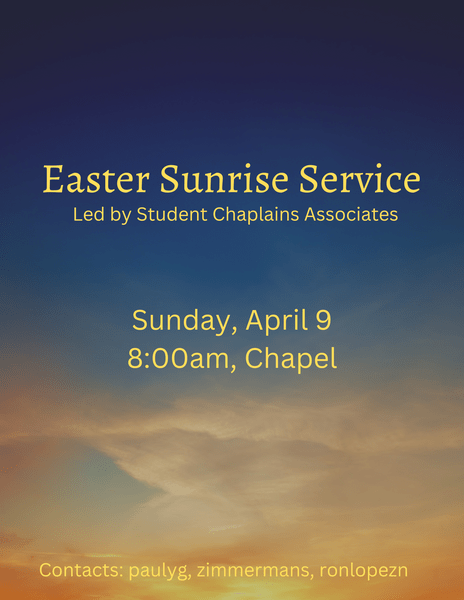 Easter Sunrise Service