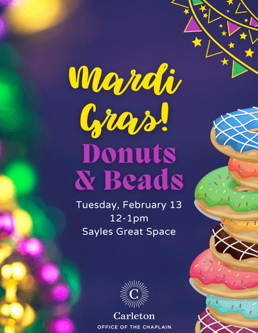 mardi gras beads for donuts