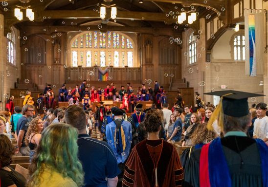 Chapel during Opening Convocation