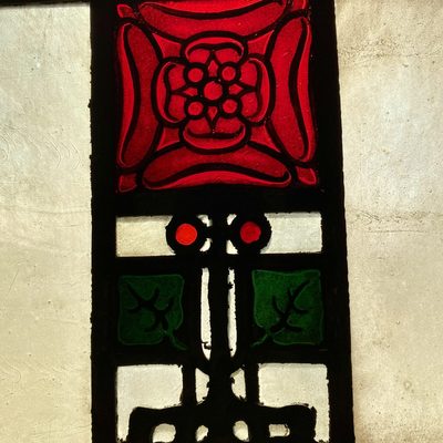 Red Flower Stained Glass