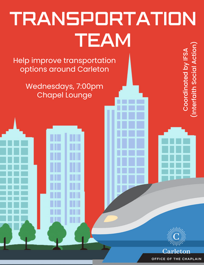IFSA Poster with a city skyline and passenger train